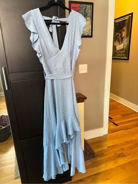 Altar'd State Swiss Dot High-Low Dress